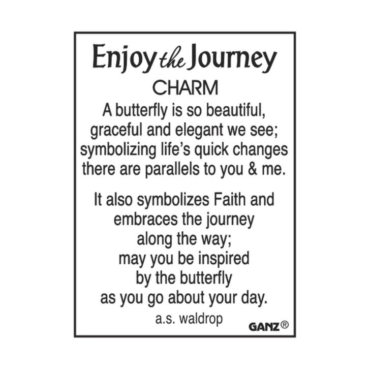 Ganz “Enjoy the Journey” Butterfly Pocket Token Charm