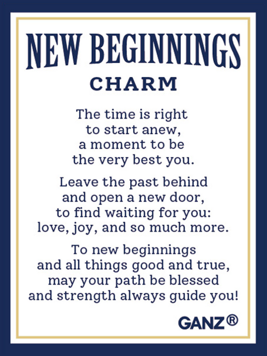 Ganz “New Beginnings” Pocket Token Charm