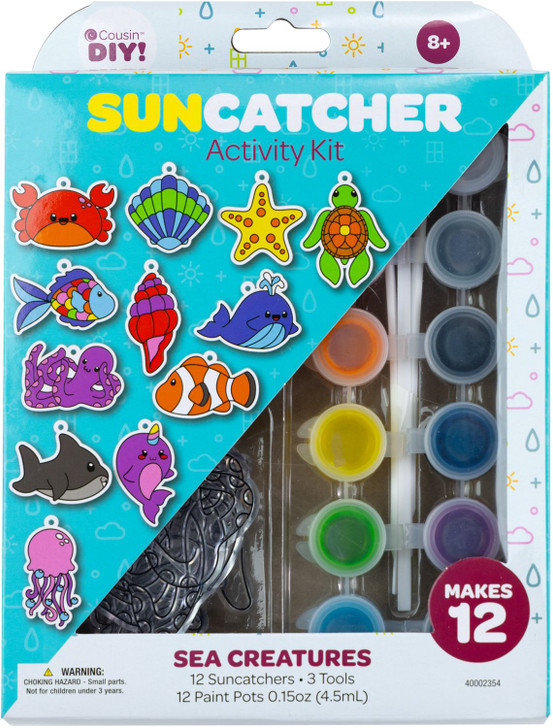 CousinDIY Sea Creatures Suncatcher Activity Kit