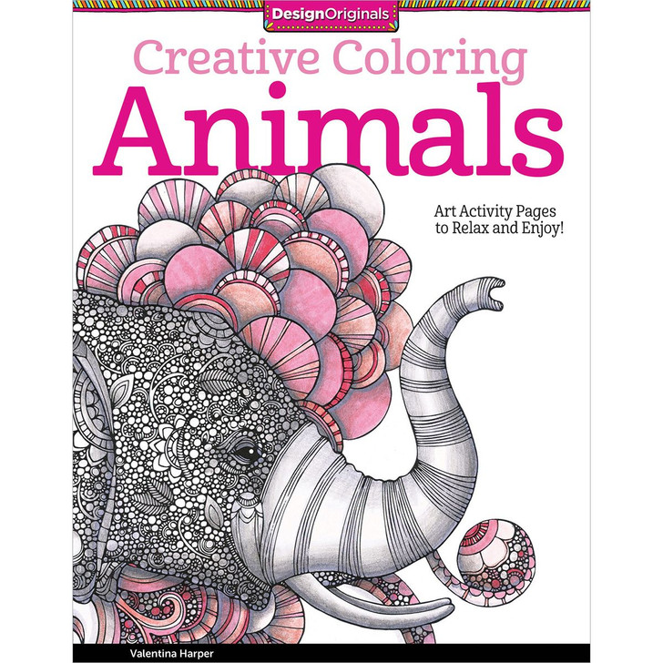 Design Originals Creative Coloring Animals Coloring Book