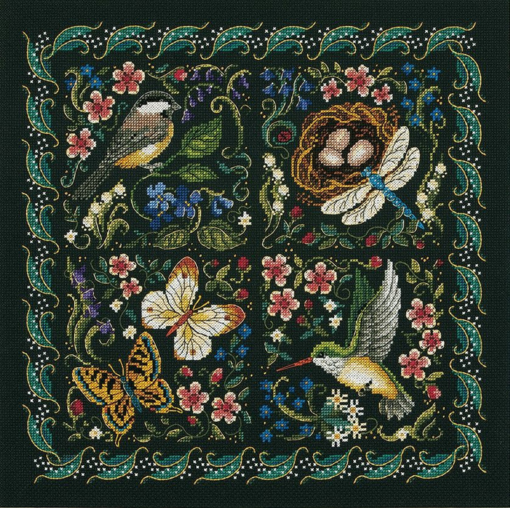 Dimensions The Finery Of Nature Gold Collection Counted Cross Stitch Kit
