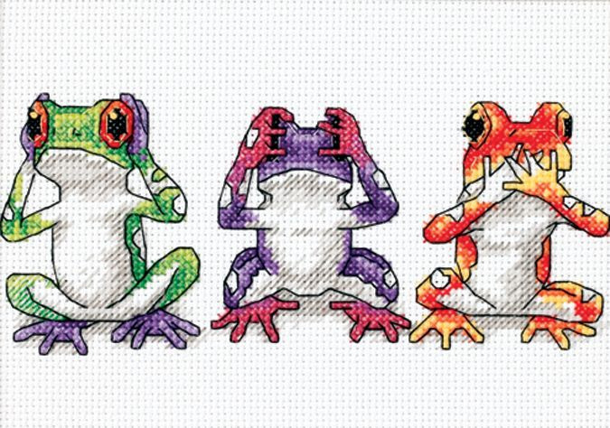 Dimensions Treefrog Trio Counted Cross Stitch Kit