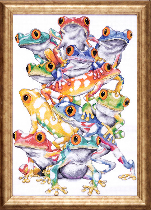 Design Works Frog Pile Counted Cross Stitch Kit