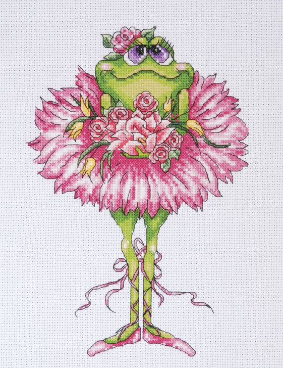 Design Works Frog Bouquet Counted Cross Stitch Kit