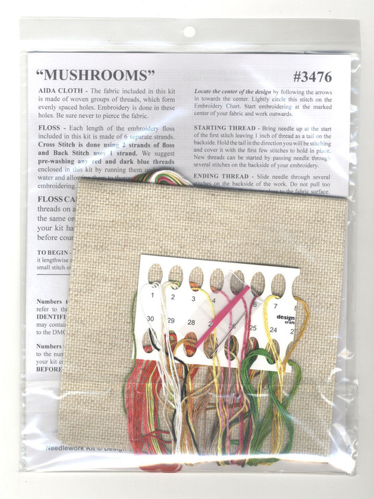 Design Works Mushrooms Counted Cross Stitch Kit