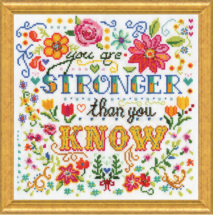 Design Works Stronger Than You Know Counted Cross Stitch Kit