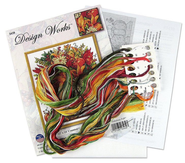 Design Works Fall Bouquet Counted Cross Stitch Kit