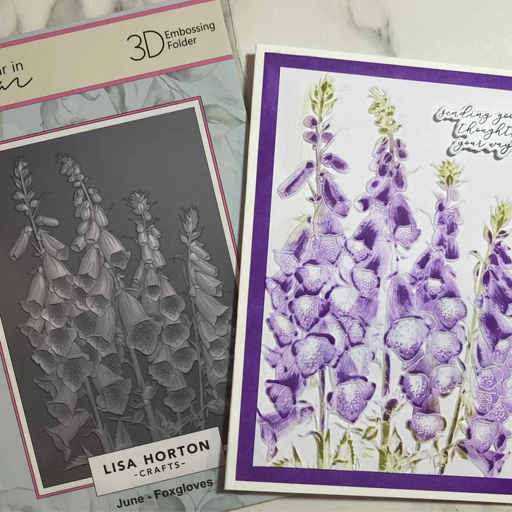 Lisa Horton Crafts A Year In Bloom - 2025 Limited Edition 3D Embossing Folders
