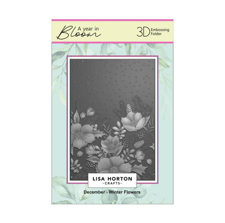 Lisa Horton Crafts A Year In Bloom - 2025 Limited Edition 3D Embossing Folders