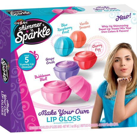 Cra-Z-Art Make Your Own Lip Gloss Shimmer 'N Sparkle Craft Kit