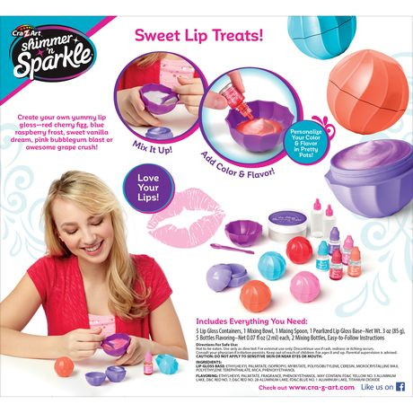 Cra-Z-Art Make Your Own Lip Gloss Shimmer 'N Sparkle Craft Kit