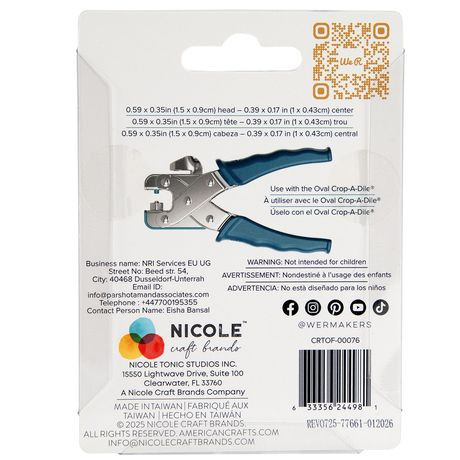 We R Makers Crop-A-Dile Silver Oval Eyelets 50/Pkg