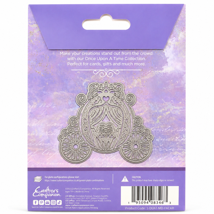 Crafter's Companion Fairytale Carriage Metal Die From the Once Upon A Time Collection