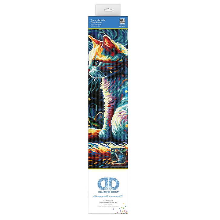 Diamond Dotz Starry Night Cat Diamond Facet Art Kit