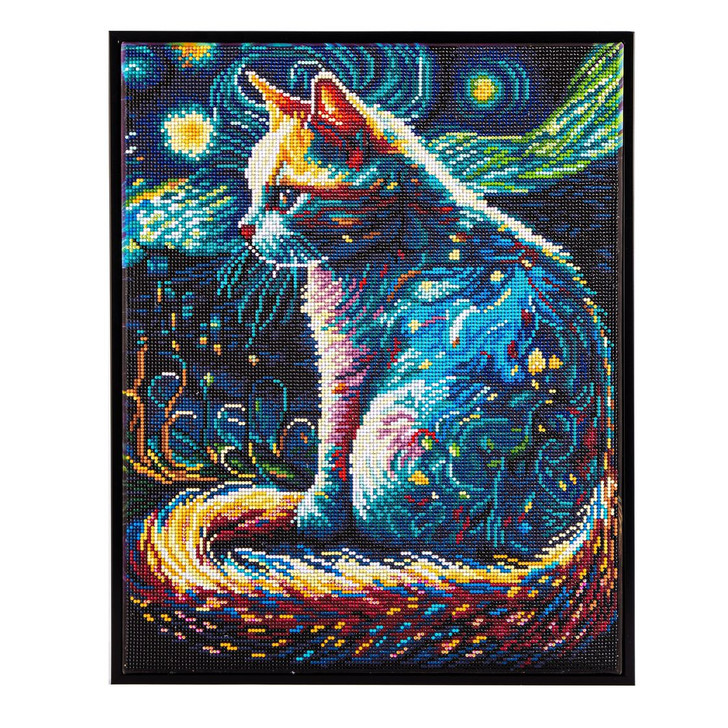 Diamond Dotz Starry Night Cat Diamond Facet Art Kit