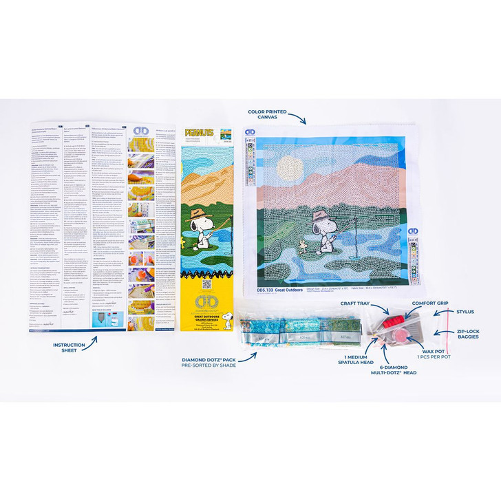 Diamond Dotz Peanuts Great Outdoors Diamond Facet Art Kit