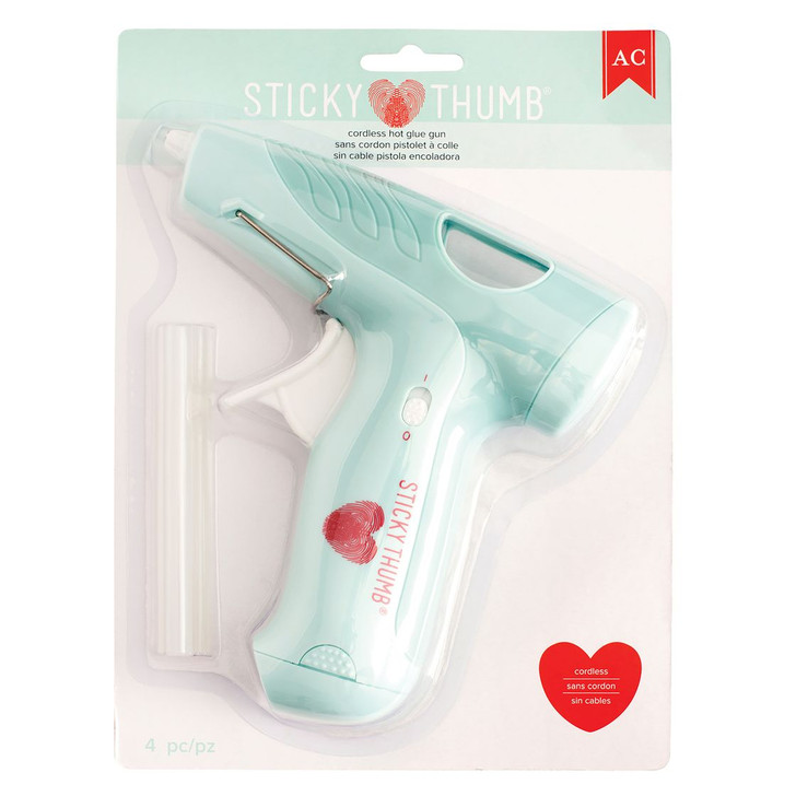 Sticky Thumb Cordless Mini Hot Glue Gun