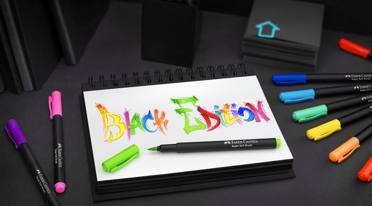 Faber-Castell Black Edition Felt Tip Brush Pens 20/Pkg