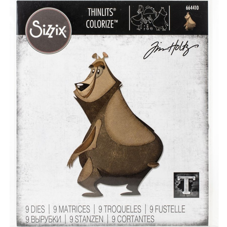 Tim Holtz Sizzix Theodore Colorize Thinlits Dies