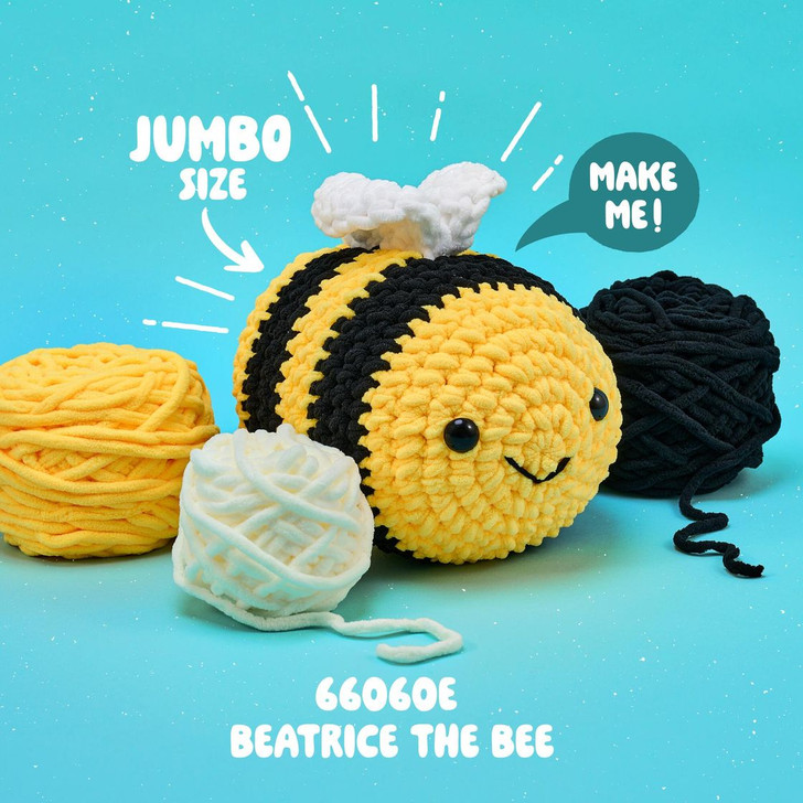 Bucilla Jumbo Beatrice the Bee Amigurumi Cuddler Crochet Kit