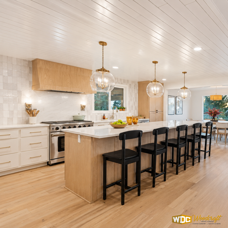 Modern Open Concept Kitchen Remodel with Large Island