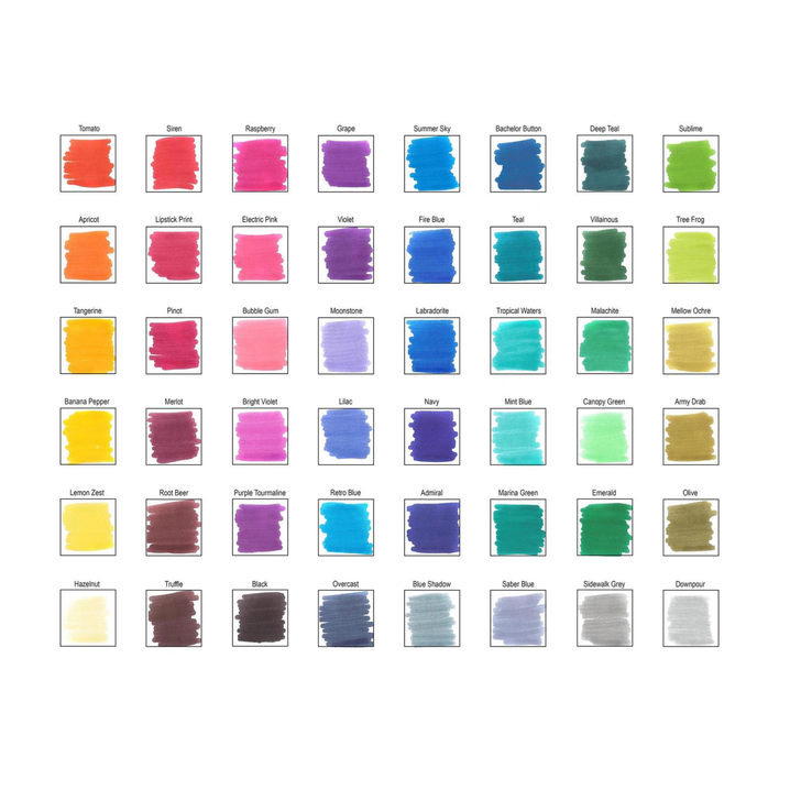 Leisure Arts Brush & Chisel Dual Ended Markers 48/Pkg