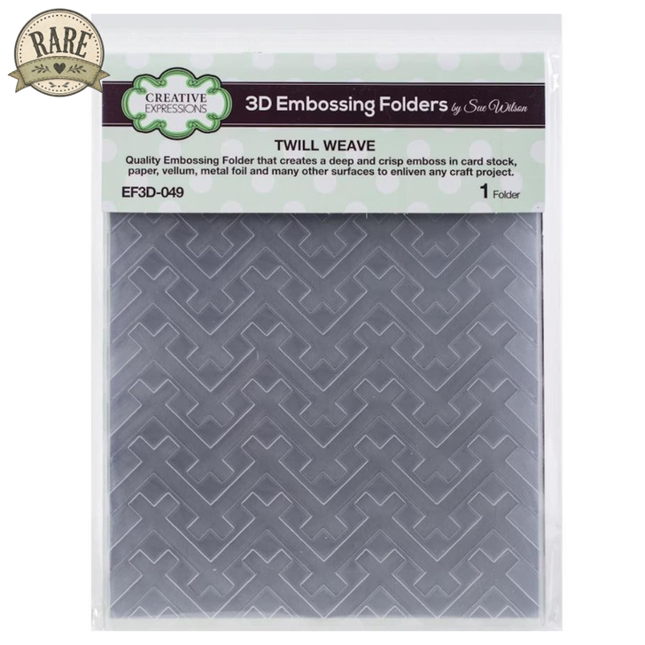 Creative Expressions Twill Wave 3D Embossing Folder