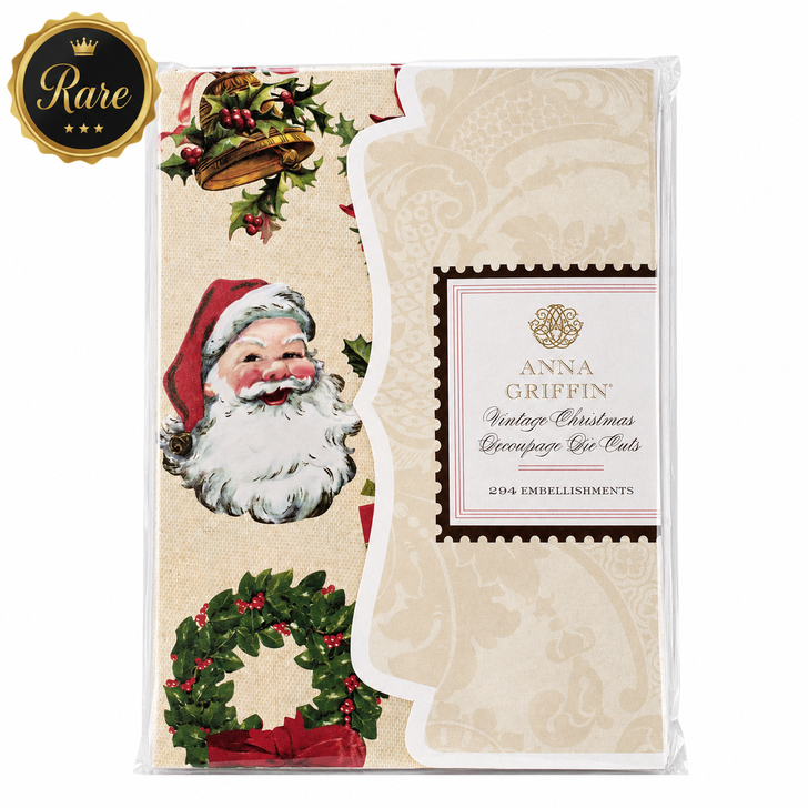 Anna Griffin Vintage Christmas Decoupage Die Cuts 294Pkg