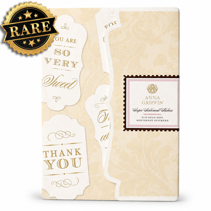Anna Griffin Super Sentiment Stickers 216Pkg