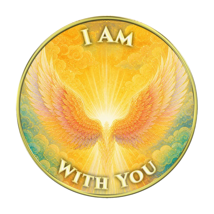 Wings  - "I Am With You, You Are Not Alone" Coin Medallion