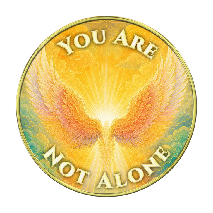 Wings  - "I Am With You, You Are Not Alone" Coin Medallion