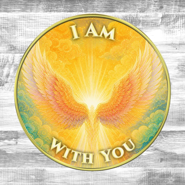 Wings - "I Am With You, You Are Not Alone" Coin Medallion