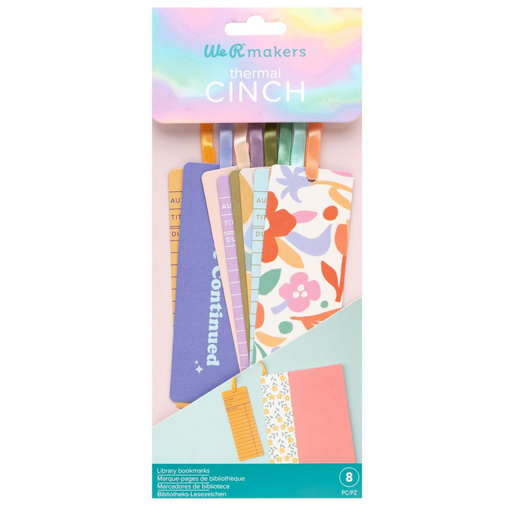 We R Makers Thermal Cinch Library Bookmarks 8/Pkg