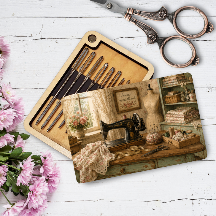 Needle Minder Storage Case - Vintage Sewing Room