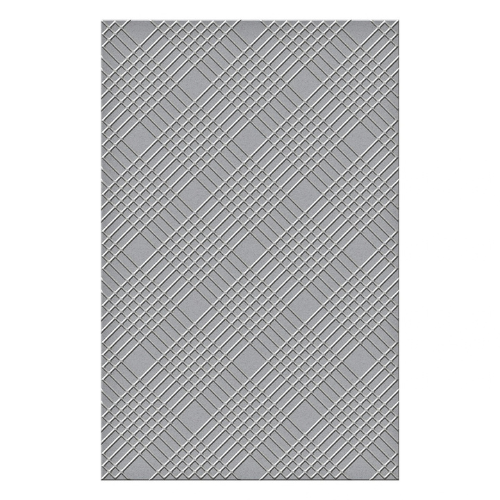 Spellbinders Diamond Plaid Embossing Folder