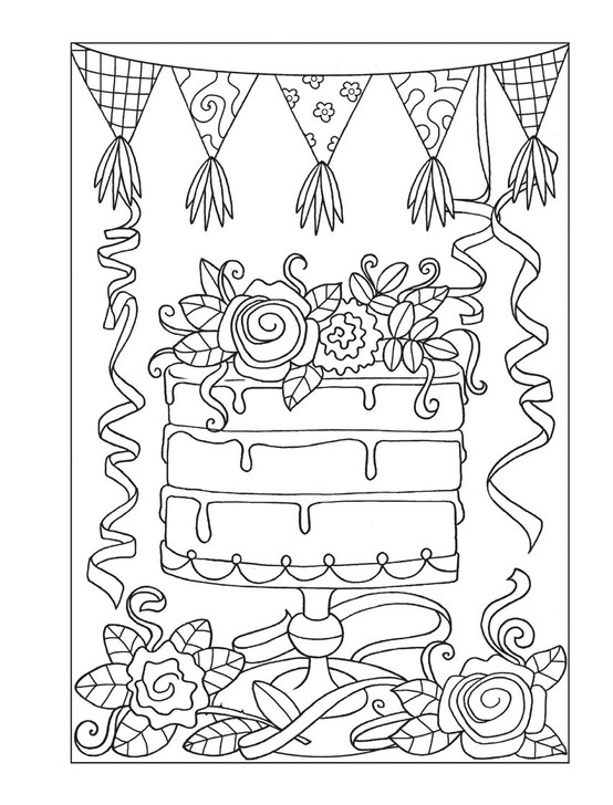 Dover Creative Haven: Happiness Coloring Book