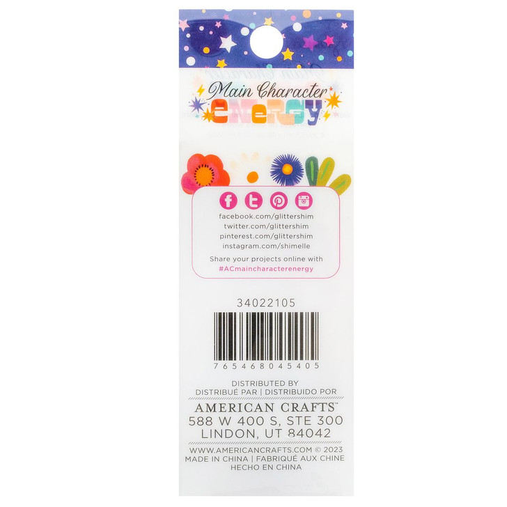 America Crafts Main Character Energy Washi Tape 8/Pkg