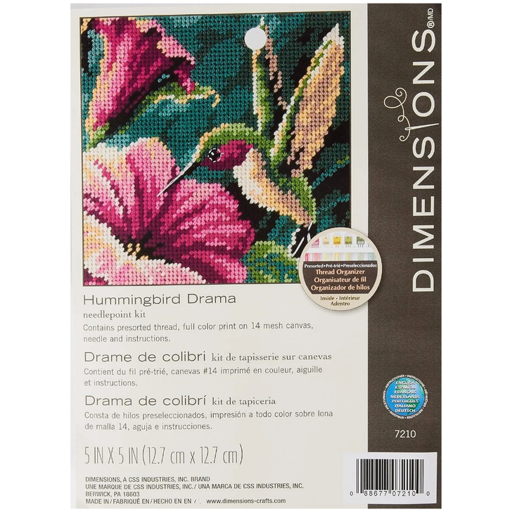 Dimensions Hummingbird Drama Needlepoint Kit