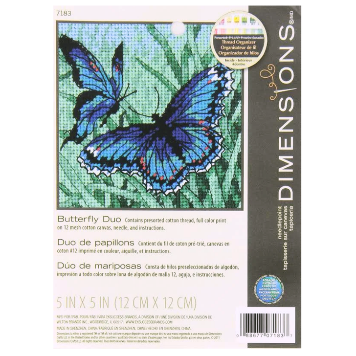 Dimensions Butterfly Duo Needlepoint Kit