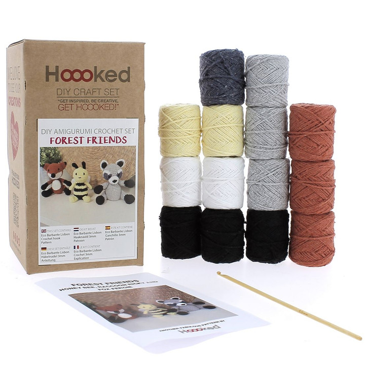 Hoooked Forest Friends Amigurumi Crochet Kit