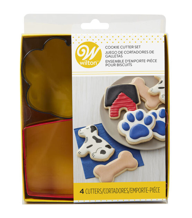 Wilton Metal Cookie Cutter Set 4/Pkg | Pet Theme