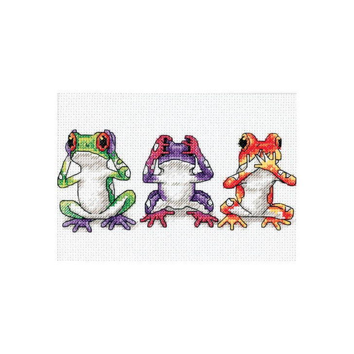 Dimensions Treefrog Frog Trio Counted Cross Stitch Kit
