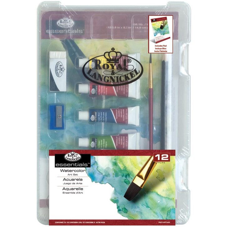 essentials™ Clearview Mini Art Set - Watercolor 12pc