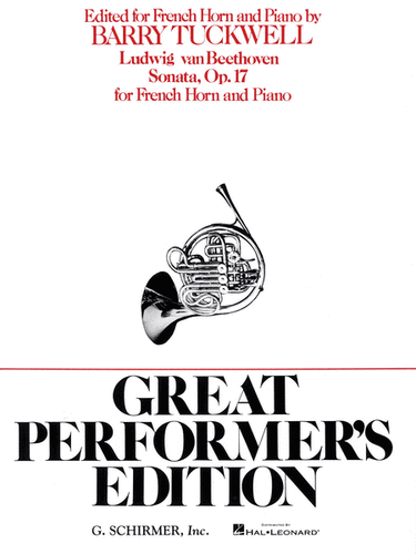 Beethoven, Ludwig - Sonata, Op. 17 (Great Performers Ed.) (image 1)