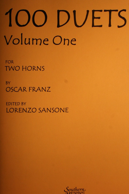 Franz, Oscar - 100 Duets, Vol. 1