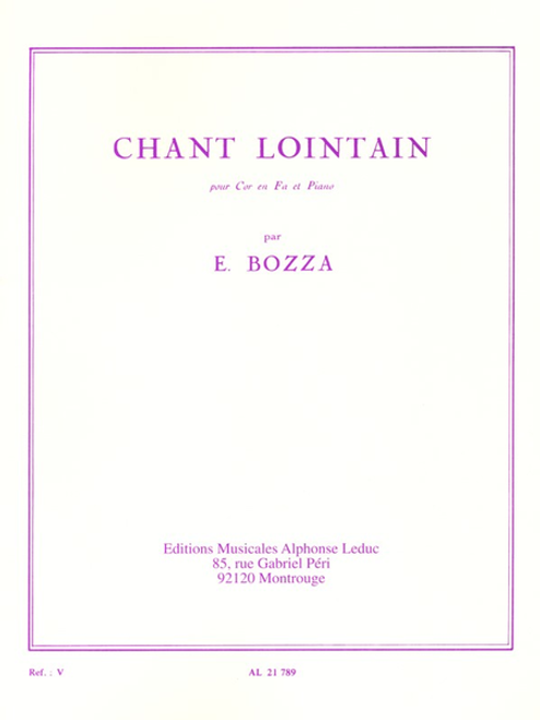 Bozza, Eugene - Chant Lointain
