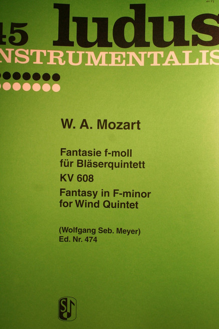 Mozart, W.A. - Fantasie in F Minor (KV.608)