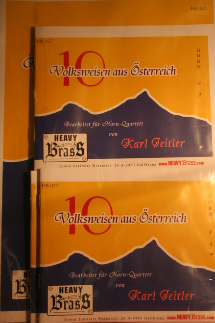 Jeitler, Karl - Ten Volksweisen aus Osterreich (10 Folksongs)