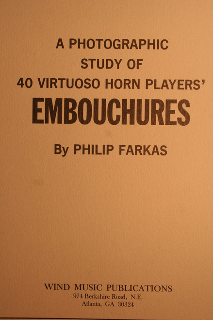 Farkas, Philip - Embouchures