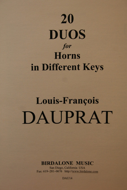 Dauprat - 20 Duos for Horns